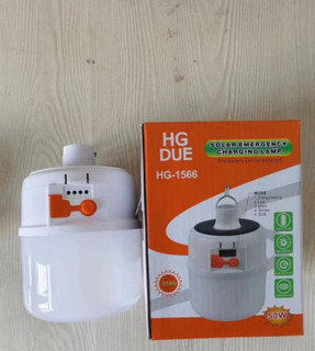 چراغ شارژی لامپی سولار دار اویز دارHG DUE1566
